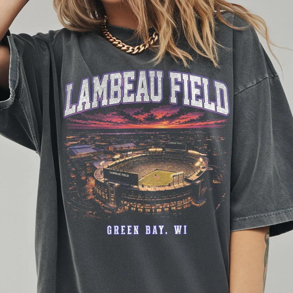 Lambeau Field 90S Graphic Style Shirt Green Bay Football